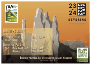 affiche trail des 3 Pucelles