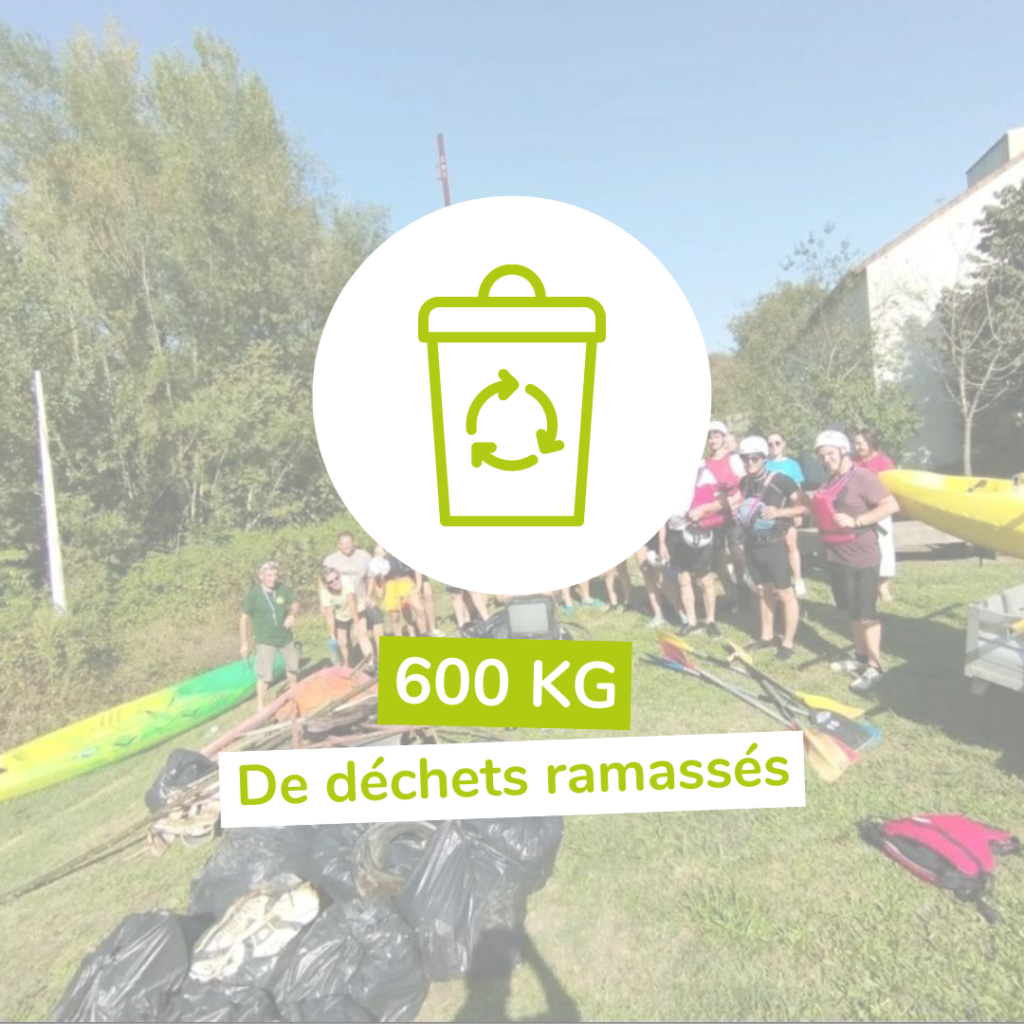 600 kg de déchets ramassées